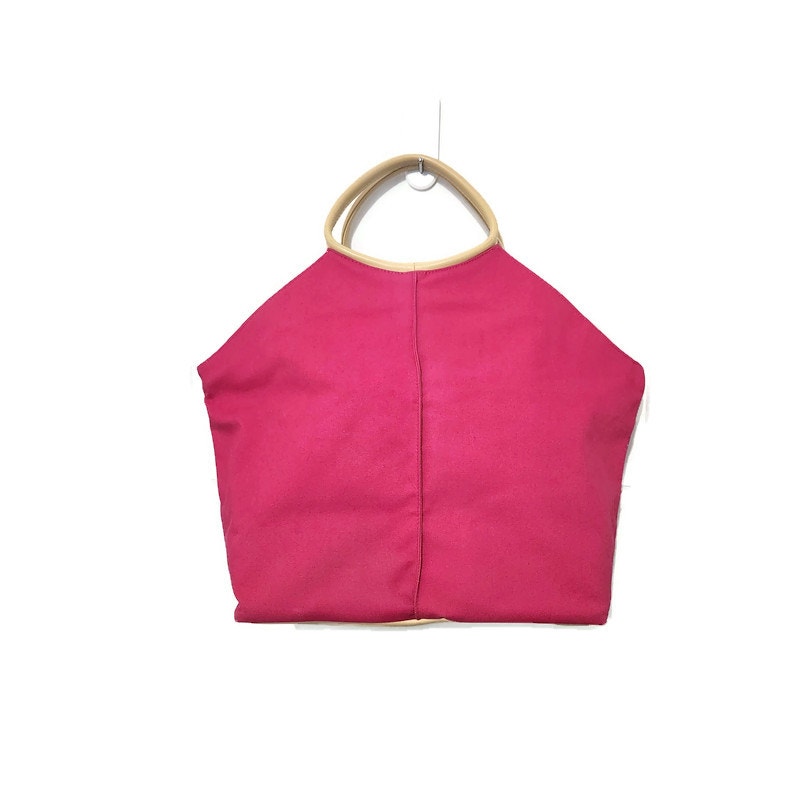 Victoria's Secret Women's Pink Cotton Canvas Tote